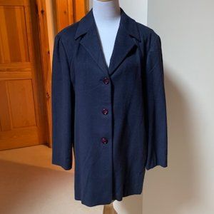 GIANFRANCO FERRE Vintage Navy Swing Coat – 14